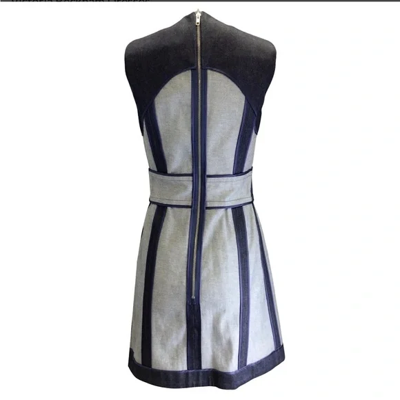 Victoria Beckham Blue Sleeveless Denim Dress - Picture 5 of 13